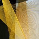 Formula 1 Series 2 (detail), 2013, 50 x 50 x 12cm ebonised European oak, viscose rayon yarn